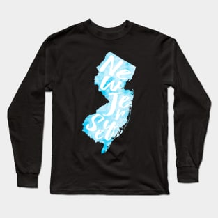 Blue New Jersey Long Sleeve T-Shirt